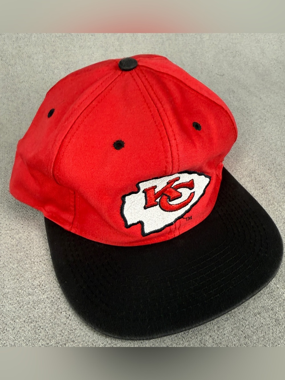 90’s Kansas City Chiefs Hat Arrowhead Logo 7 SnapBack Vintage Cotton 1990’s Cap